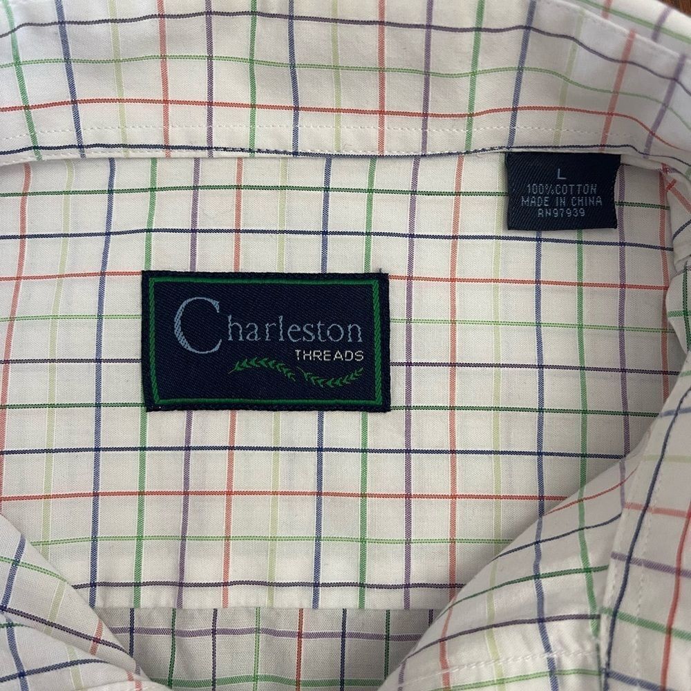 Charleston Threads Men’s Long Sleeve Button Down Size Large - Picture 5 of 5